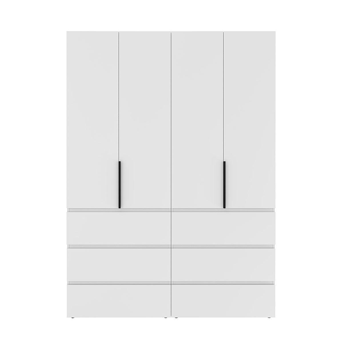 Шафа розпашна комбінована ART IN HEAD №10 Light 1600x500x2200 мм Білий діамант (GALTK0101000000) - фото 1