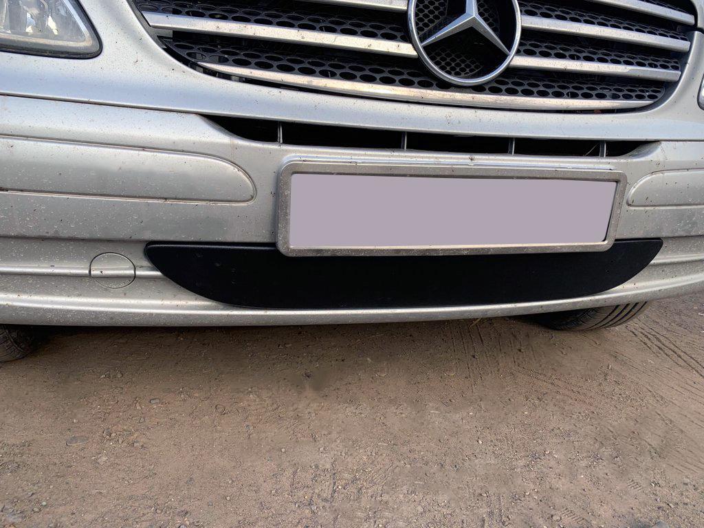 Зимняя накладка на бампер матовая для Mercedes Vito W639 2004-2015 - фото 5