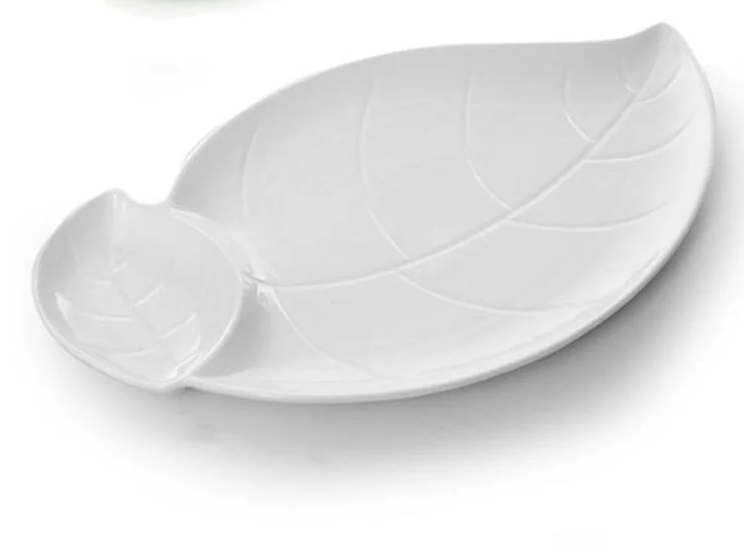 Менажниця Листок порцеляна 13" 33х20 см (2589-13 )