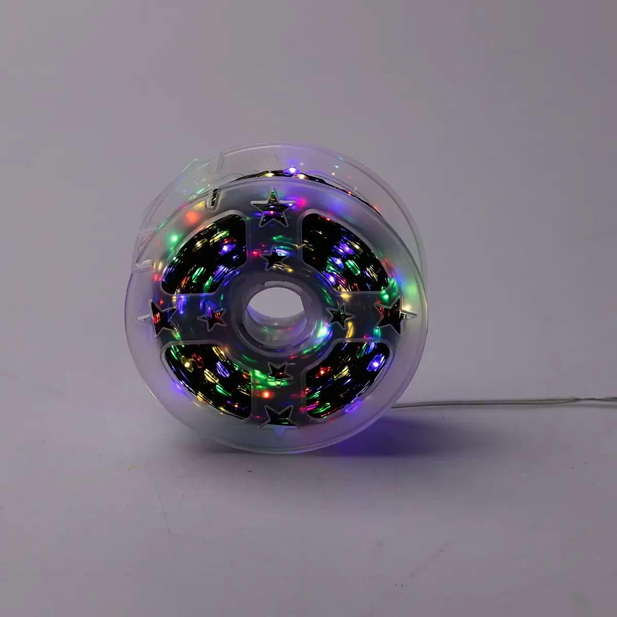 Гірлянда-роса на пульті на 1000 LED світлодіодів крапля зелений провід 100 м Різнокольоровий (5353) - фото 10