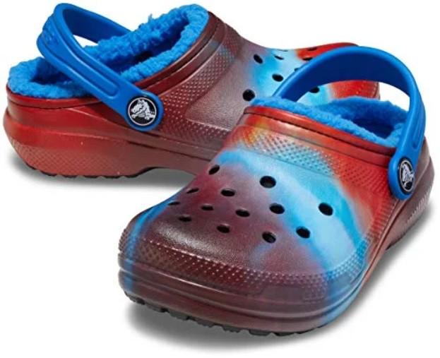 Сабо дитячі утеплені Crocs Classic Lined Clog k Bright Cobalt Kids р. 33/34 (19510)