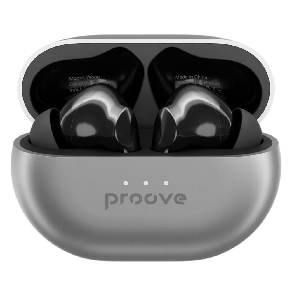 Наушники беспроводные Proove Woop TWS with ANC Silver/Black Наушники беспроводные Proove Woop TWS with ANC Silver/Black