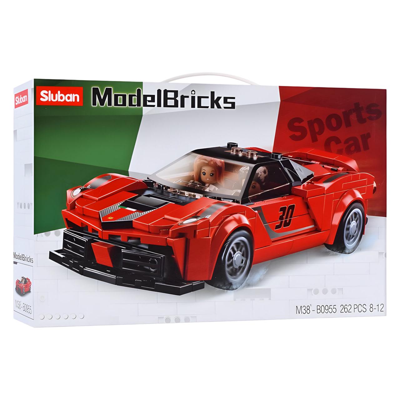 Конструктор Sluban Гоночный автомобиль 262 детали Красный (M38-B0955) - фото 2 Конструктор Sluban Гоночный автомобиль 262 детали Красный (M38-B0955) - фото 2