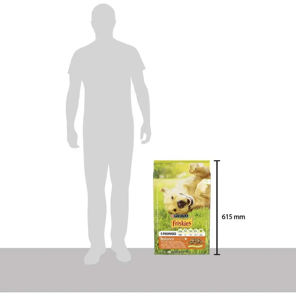 Сухой корм для взрослых собак Friskies Balance курица говядина и овощи 10 кг (7613031395491) - фото 4 Сухой корм для взрослых собак Friskies Balance курица говядина и овощи 10 кг (7613031395491) - фото 4
