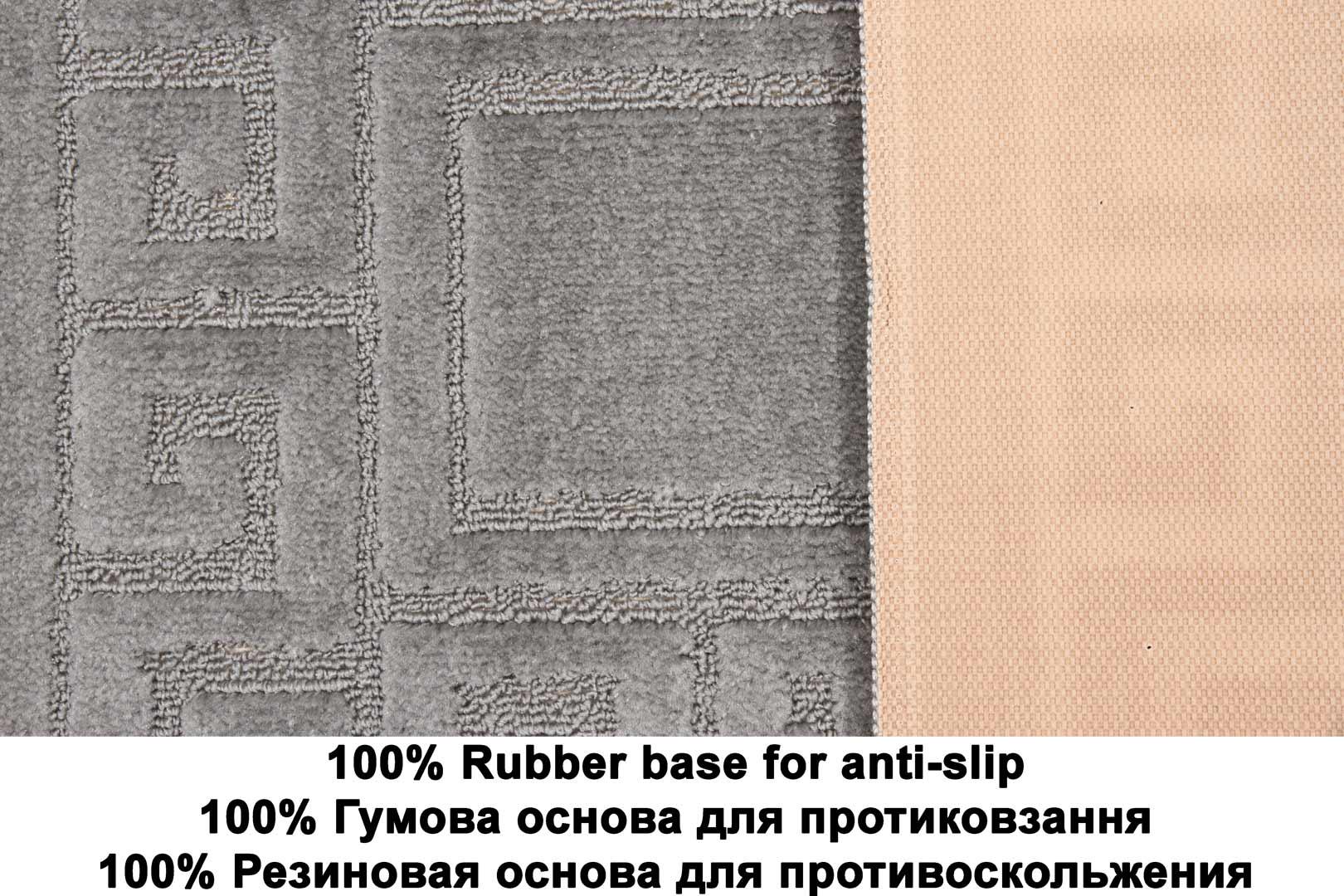 Набор ковриков в ванную комнату Relana Elana Ethnic 60x100 + 60x50 см Серый - фото 5