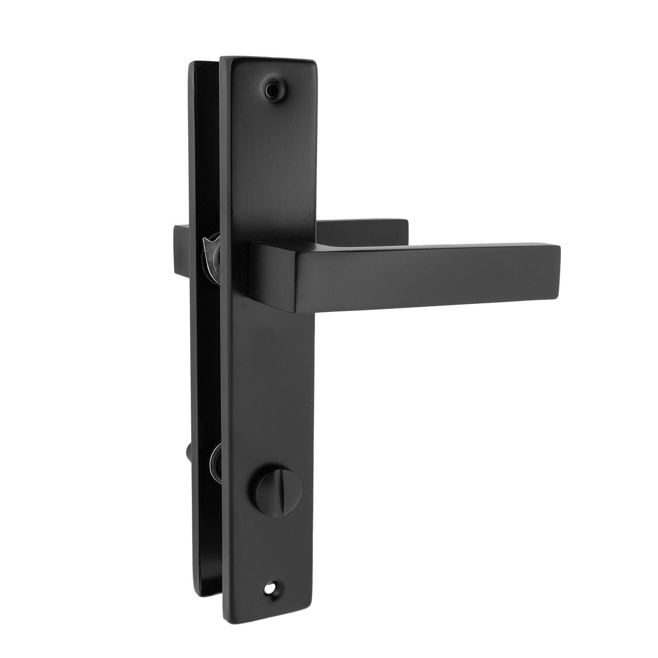 Дверная ручка межкомнатная Siba NEMRUT WC на планке 90 мм Черный (AT71 5 66 66 (90))