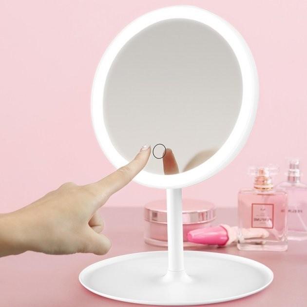 Зеркало для макияжа Smart Touch Magnifying сенсорное с LED подсветкой Белый - фото 4