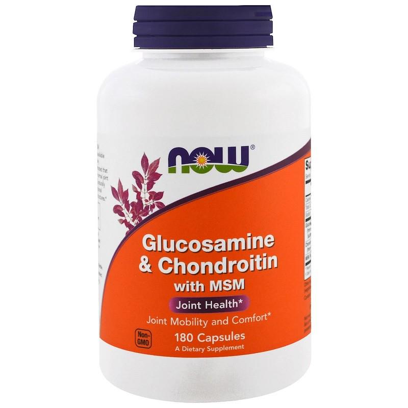 Хондропротектор NOW Glucosaminе Chondroitin with MSM 180 капс.