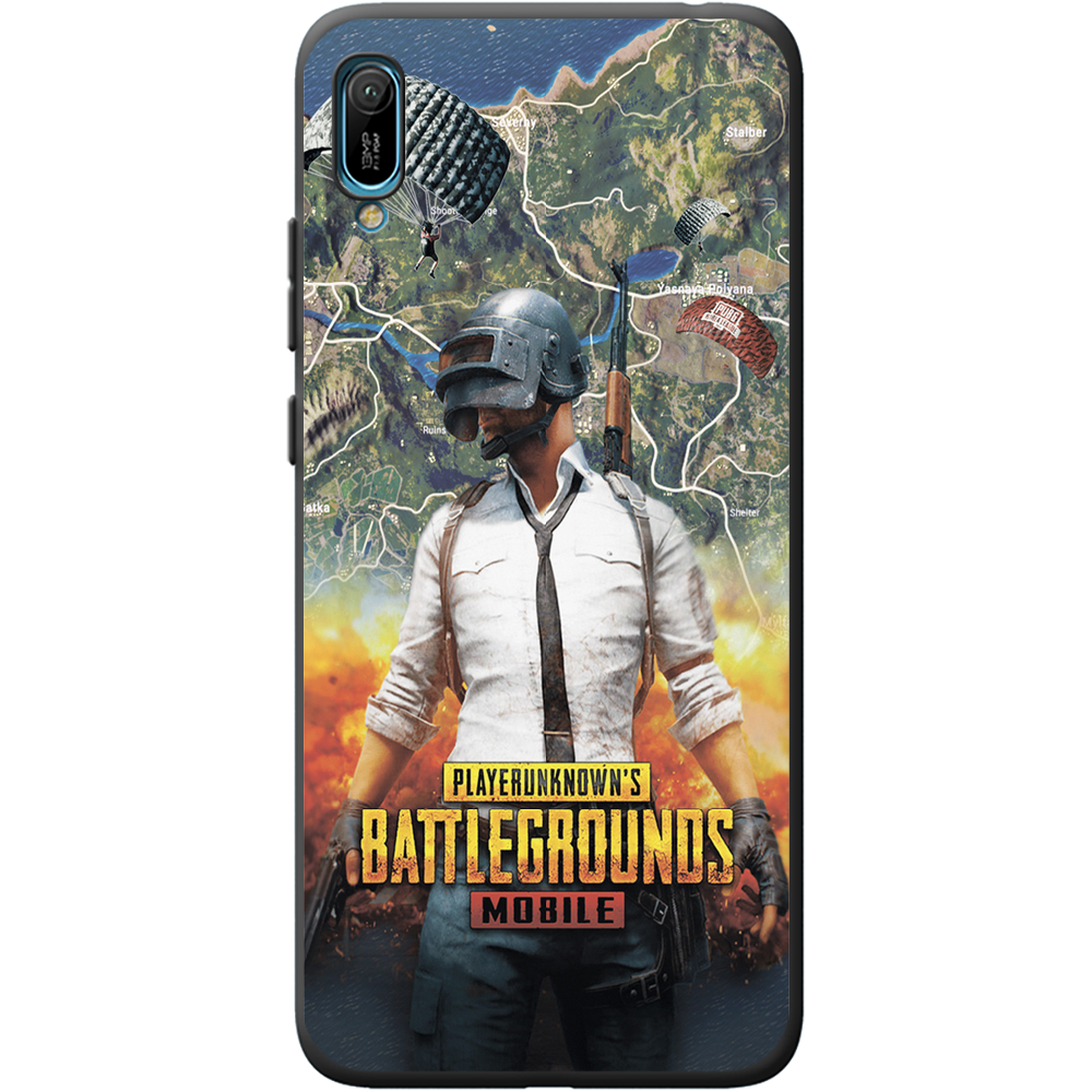 Чехол Boxface Huawei Y6 2019 PUBG Mobile Черный силикон (36451-up2309-40871)