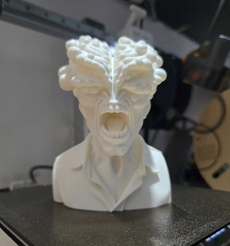 Фігурка бюст клікера з last of us ласт оф ас 15 см Білий - фото 2 Фігурка бюст клікера з last of us ласт оф ас 15 см Білий - фото 2