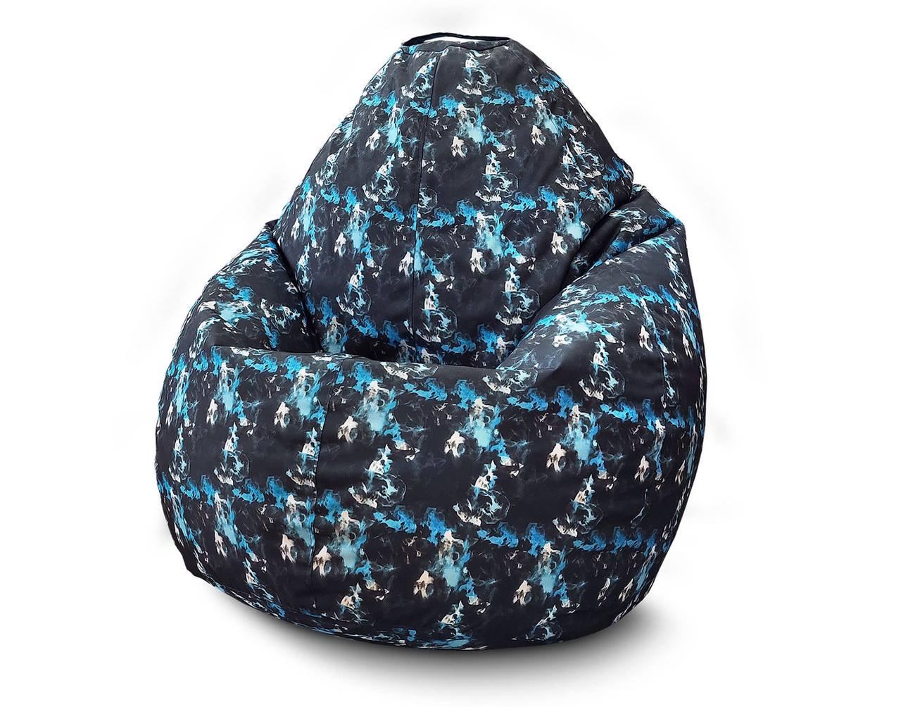 Кресло мешок iPuff Синий дым Оксфорд XXL 90х125 см Кресло мешок iPuff Синий дым Оксфорд XXL 90х125 см