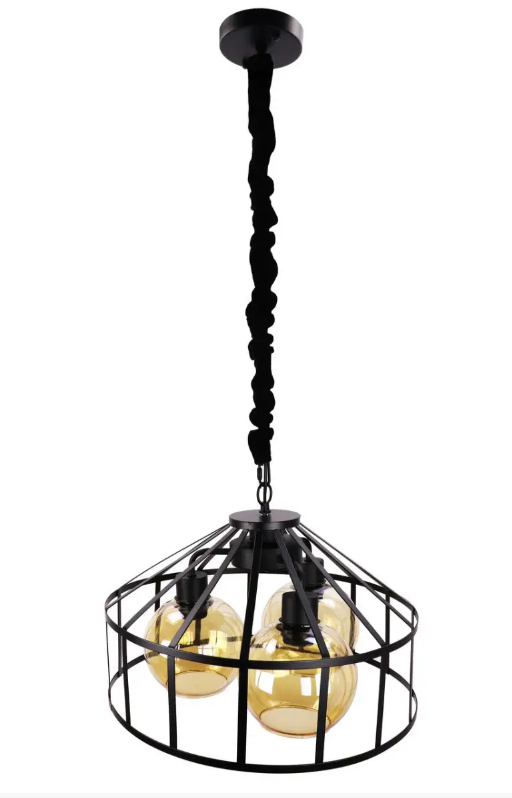 Люстра потолочная подвесная в стиле LOFT 11508/3 Черный (NA005068) Люстра потолочная подвесная в стиле LOFT 11508/3 Черный (NA005068)