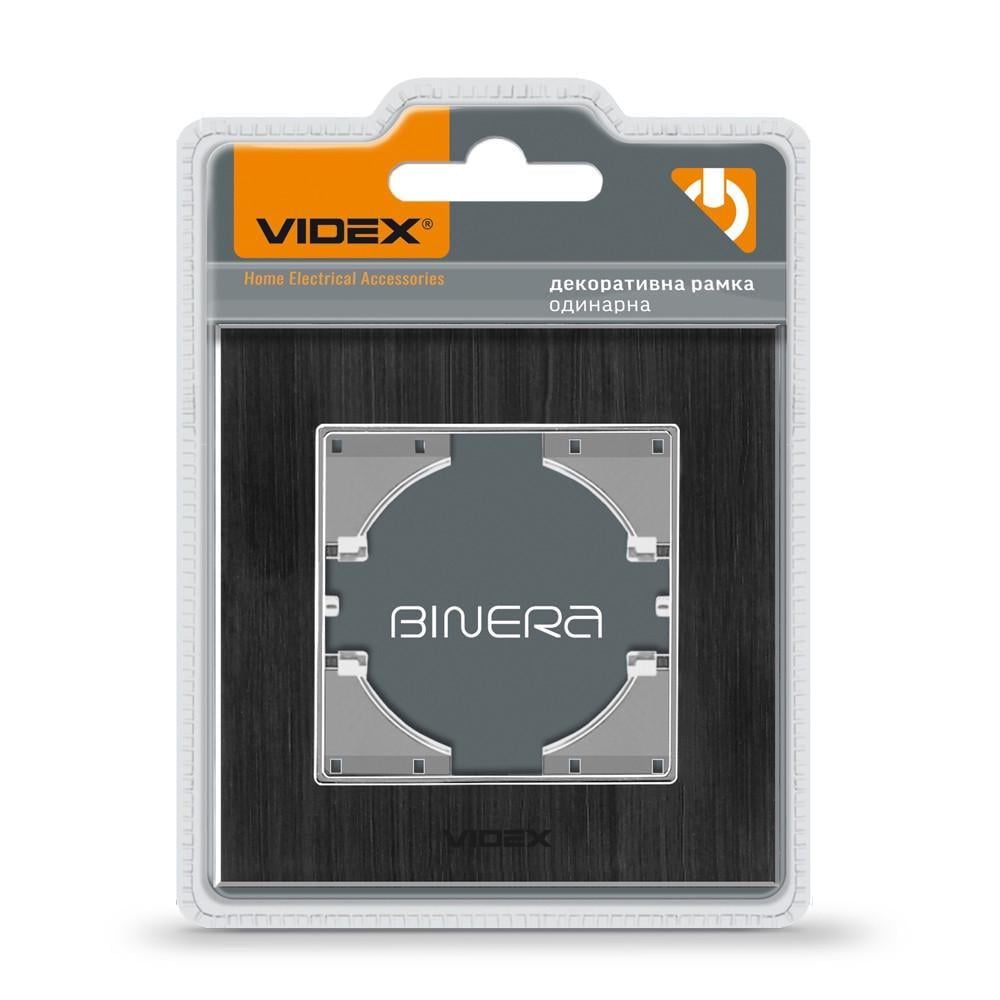 Рамка алюминиевая горизонтальная Videx Binera VF-BNFRA1H-B Рамка алюминиевая горизонтальная Videx Binera VF-BNFRA1H-B