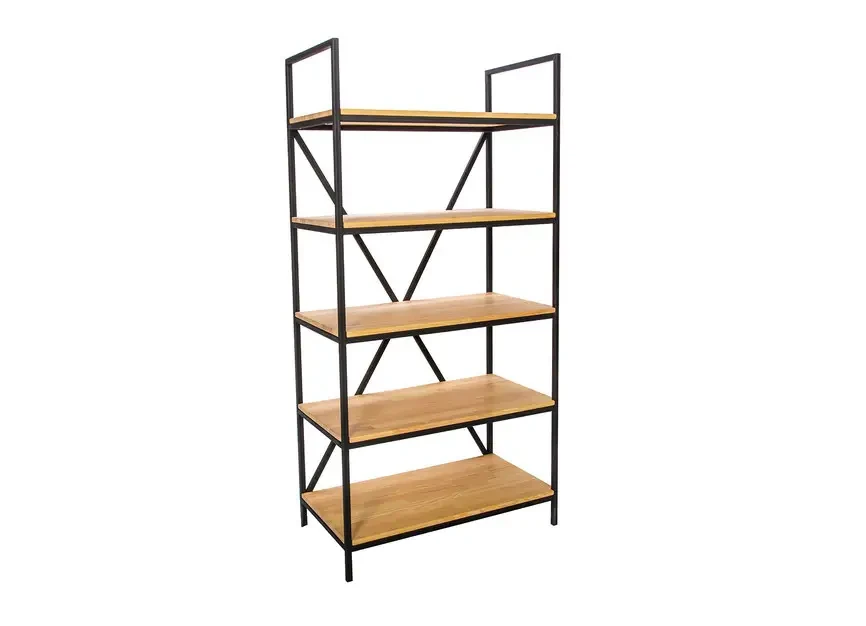 Стеллаж Loft NS-1665 с полками для работы и кабинета Черный (3075780116)