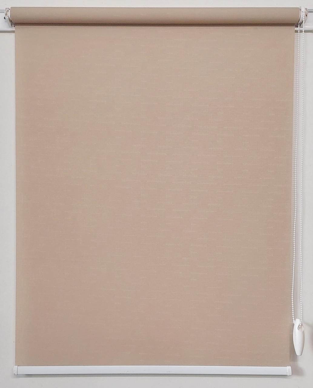 Рулонная штора Miranda Лен 95х150 см Светло-коричневый (МБ-555-102)