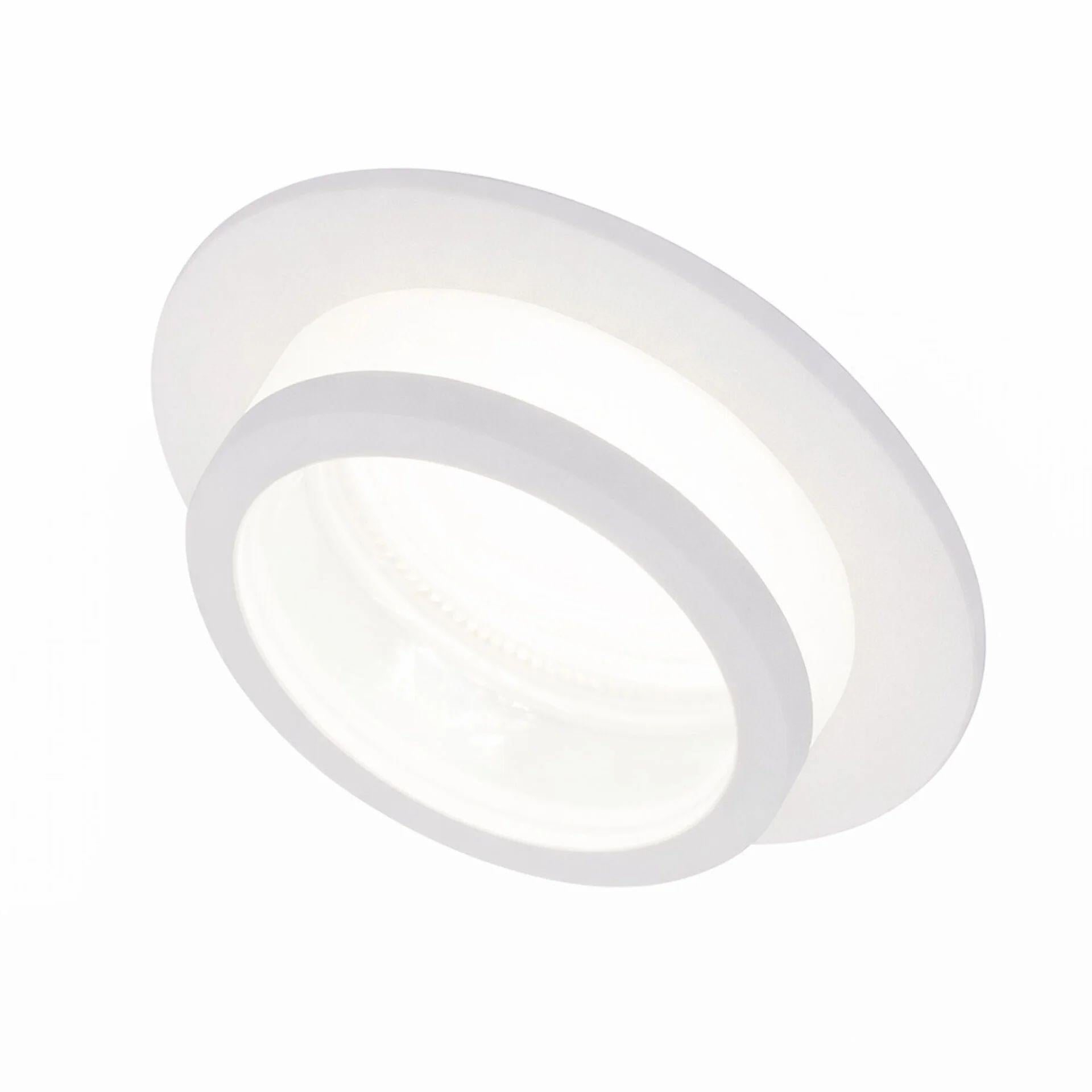 Точечный светильник встроенный LIGHT SET VILHA DL-R 8025 MR16 80х25 мм алюминий/акрил Белый (67740)