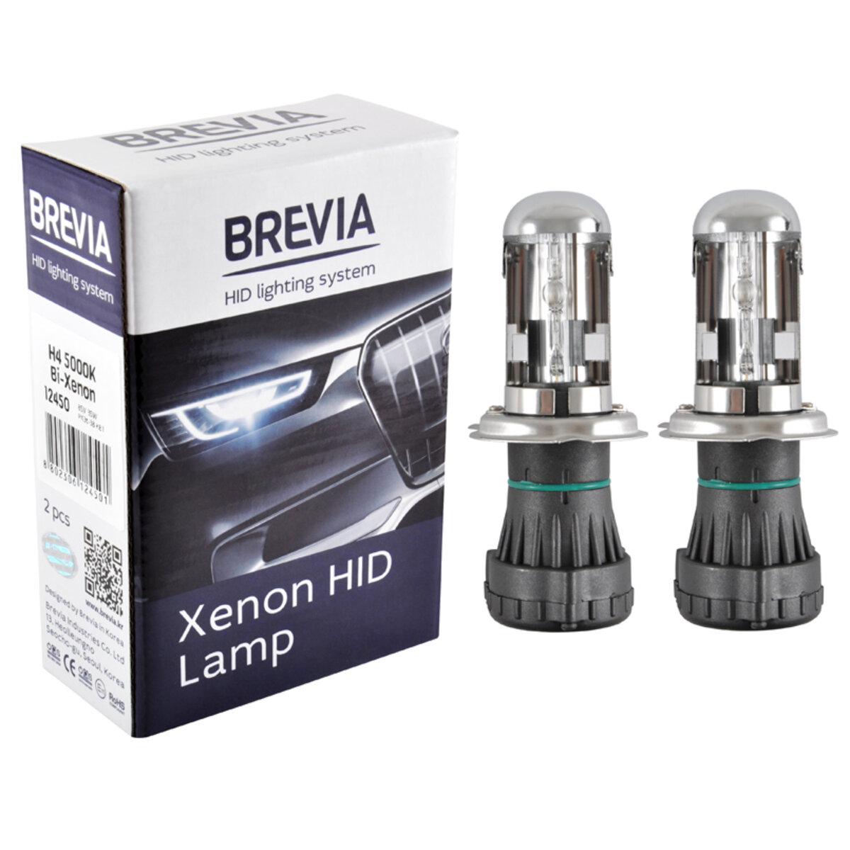 Лампы биксеноновые автомобильные Brevia H4 5000K 85V 35W P43t-38 KET 2 шт. (12450)