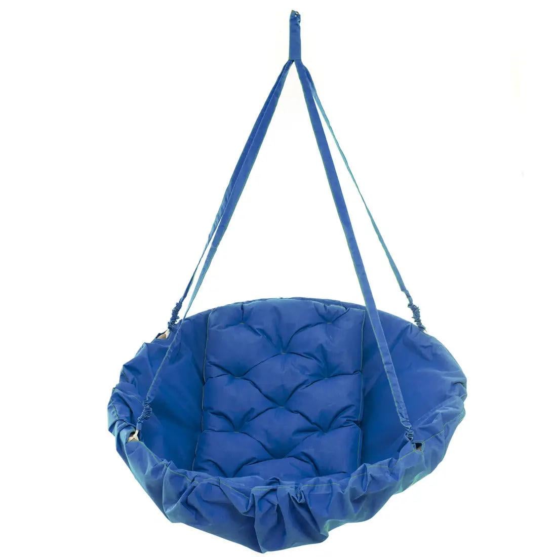 Крісло-гамак підвісне комфорт і легкість до 100 кг 80х80 см Синій (Код: А692)