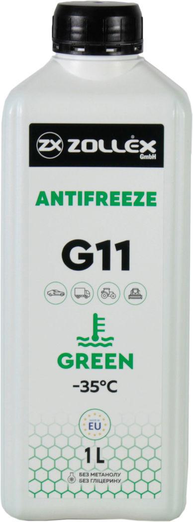 Антифриз Zollex G11 від -40 до +110 1 л Green (18109)