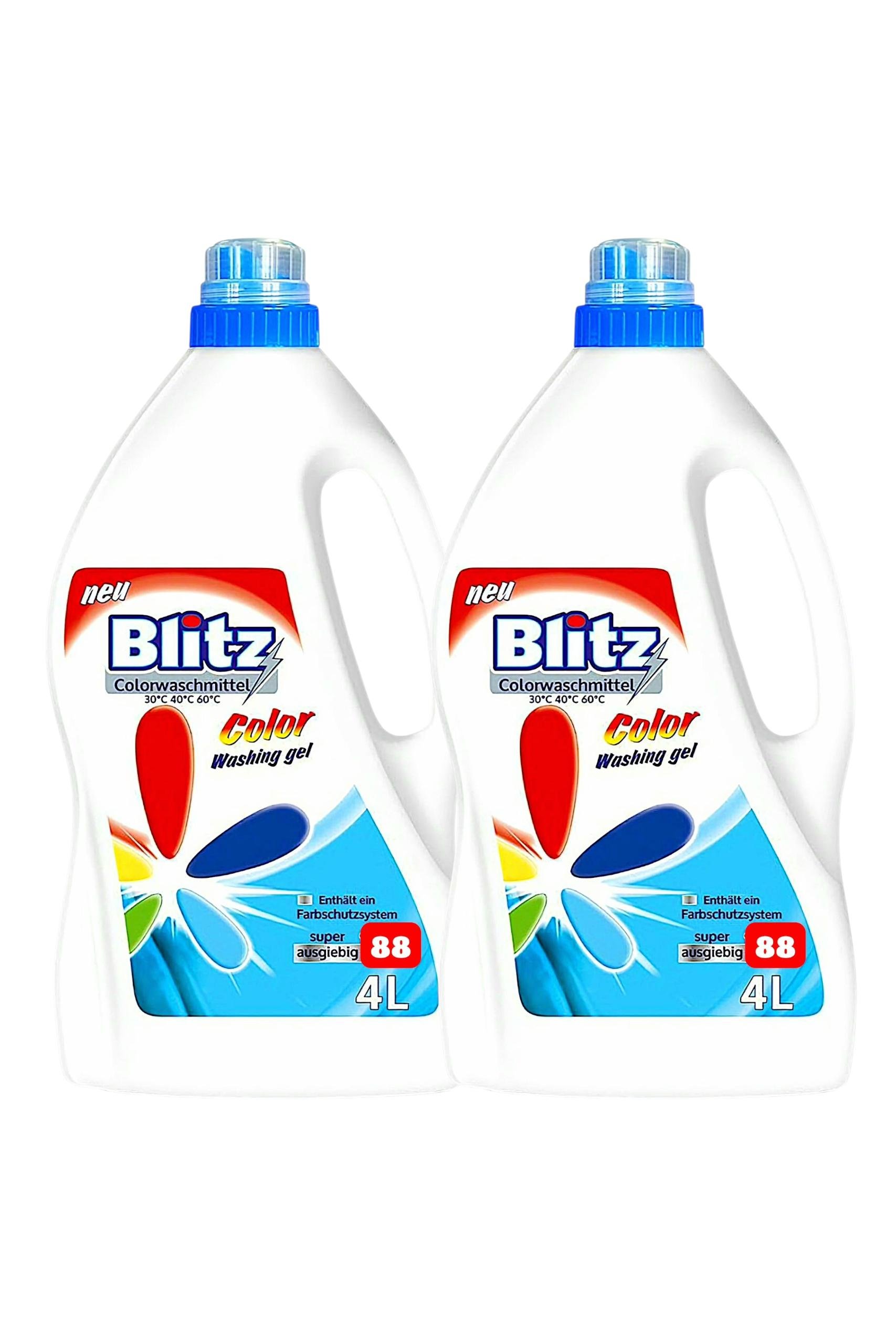 Набор геля для стирки цветных вещей Blitz Universal Voll and Colorwaschmittel 88 циклов стирки 4 л 2 шт. (300001-2)