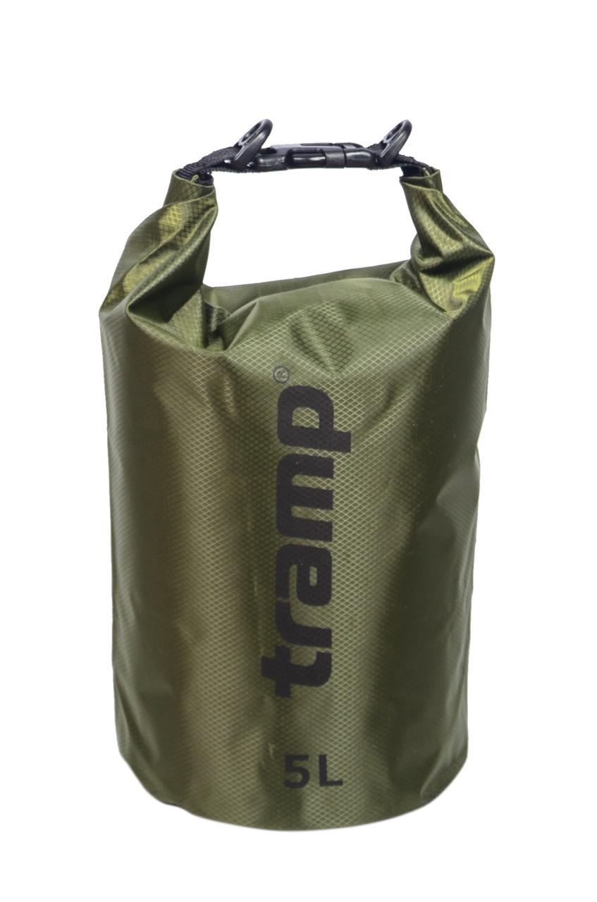 Гермомешок Tramp PVC Diamond Rip-Stop 5 л Оливковый (UTRA-110-olive)