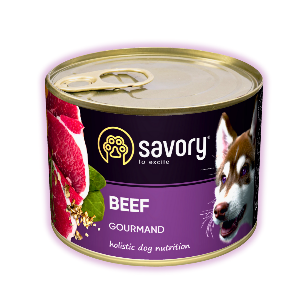 Корм влажный для взрослых собак Savory паштет с говядиной для всех пород 200 г х 6 шт. (29816066)