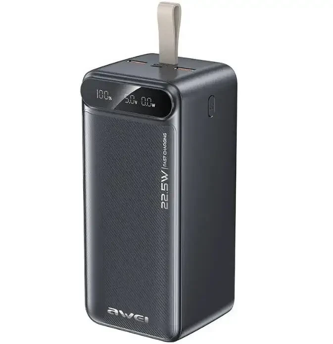 Павербанк Awei PA-13 50000 mAh із швидкою зарядкою 22,5W та дисплеєм (9913) Павербанк Awei PA-13 50000 mAh із швидкою зарядкою 22,5W та дисплеєм (9913)
