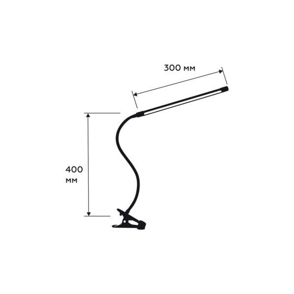 Светильник настольный Eurolamp LED на прищепке 5W 6500K Белый (19009501) - фото 3