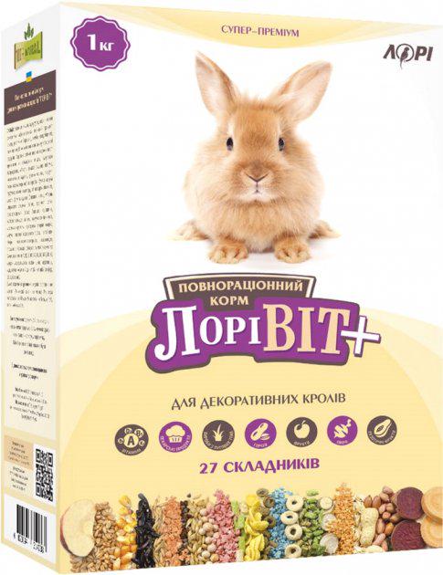 Корм для декоративных кроликов ЛориВит+ 1 кг (A-003737)