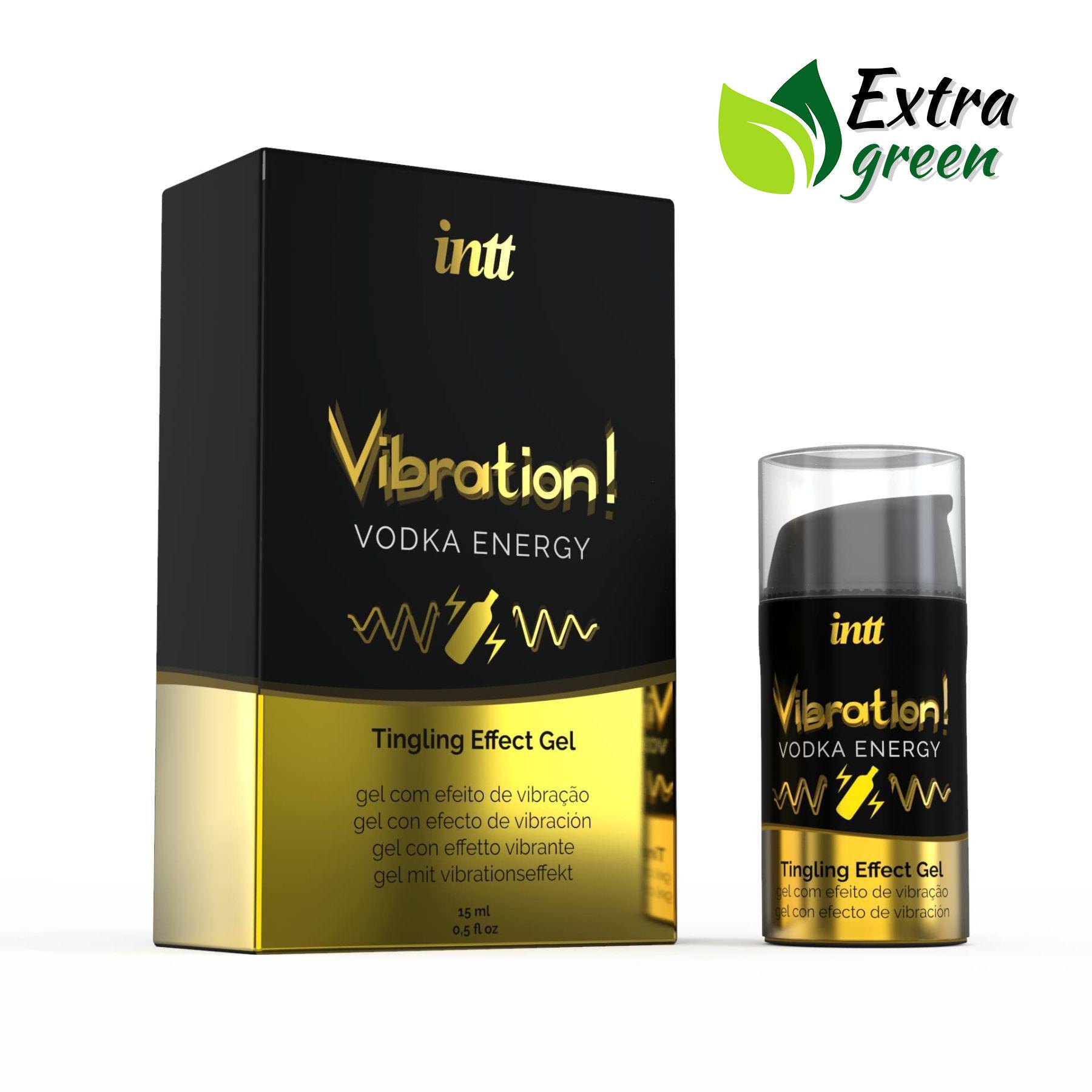Жидкий вибратор Intt Vibration Vodka 15 мл Extra Green (SO5406) - фото 3