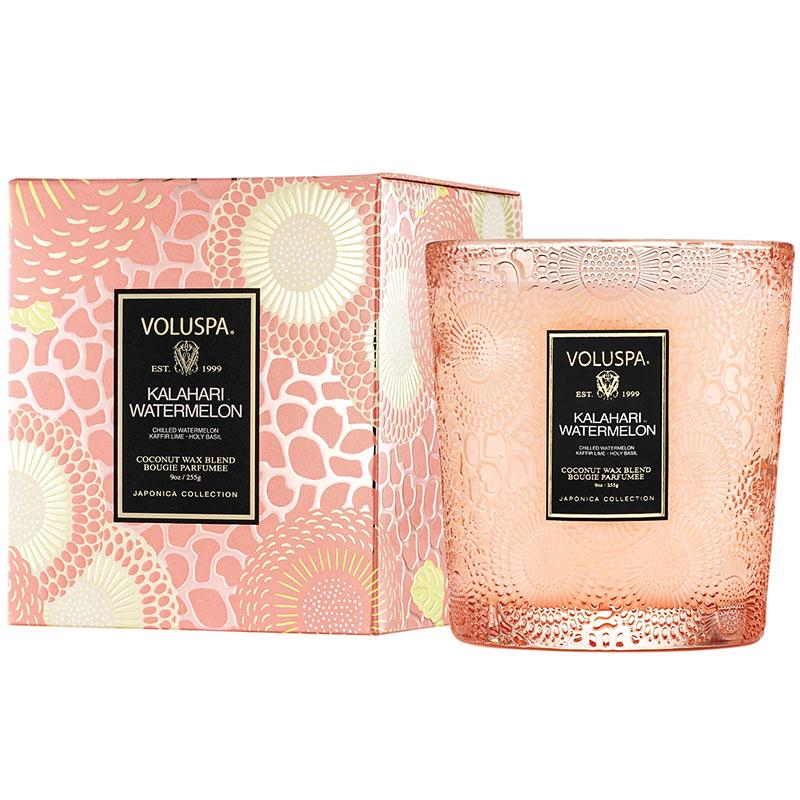 Свеча ароматическая Voluspa Japonica Kalahari Watermelon 255 г стеклянный стакан (111004522)