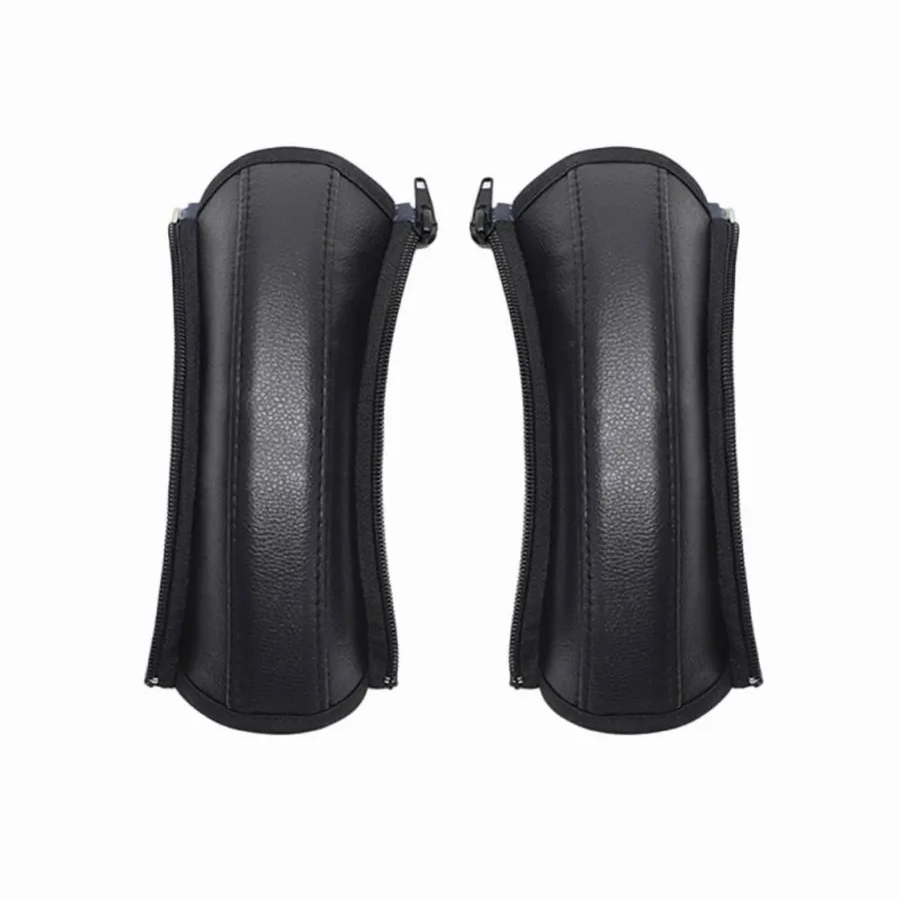 Чохли на бампер коляски екошкіра захисні 2 шт. 23х12 см Чорний (4139)