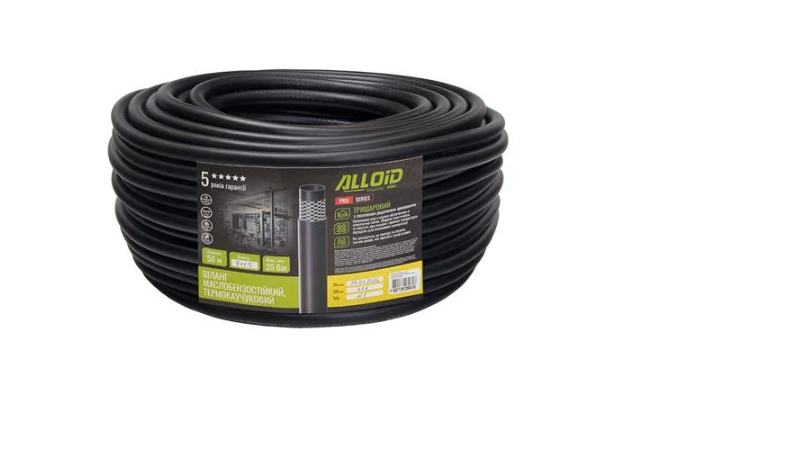 Шланг маслобензостойкий/термокаучуковый 9х15 мм/50 м