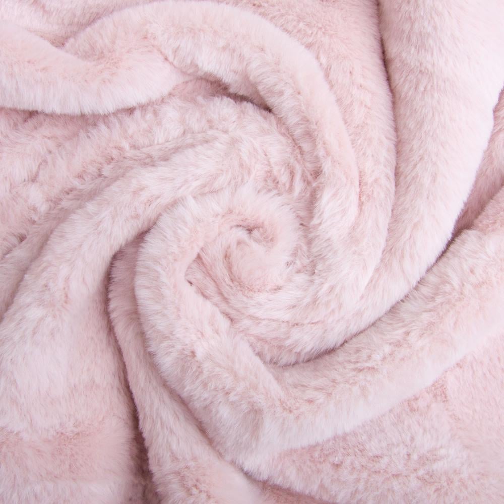 Ткань искусственный мех Кролик Крош 380 гр/м2 150 см Пудра (27191)