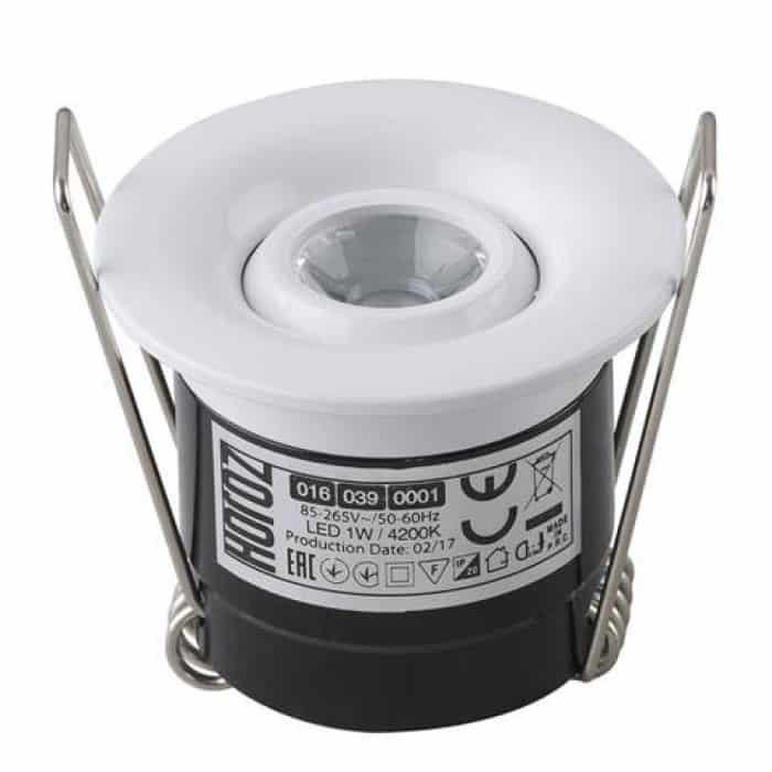 Точечный светильник LED SILVIA 1W 4200K 70Lm 85-265V d 41 мм Белый (016-039-0001-030)
