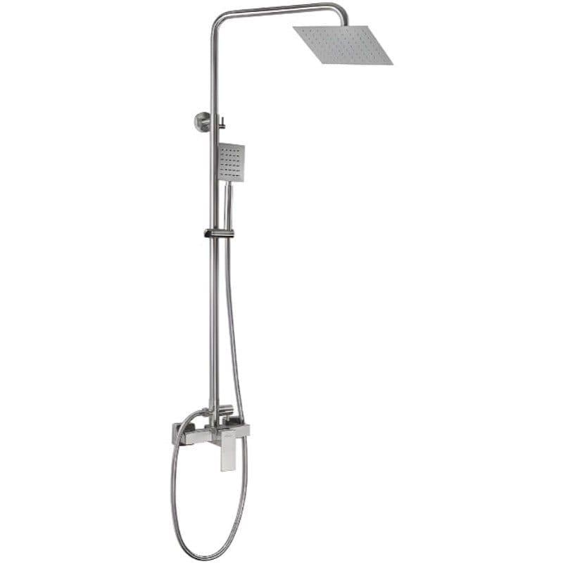 Душевая система MIXXUS KUB-003-J с регулировкой высоты нержавеющая сталь Сатин (MI5866)