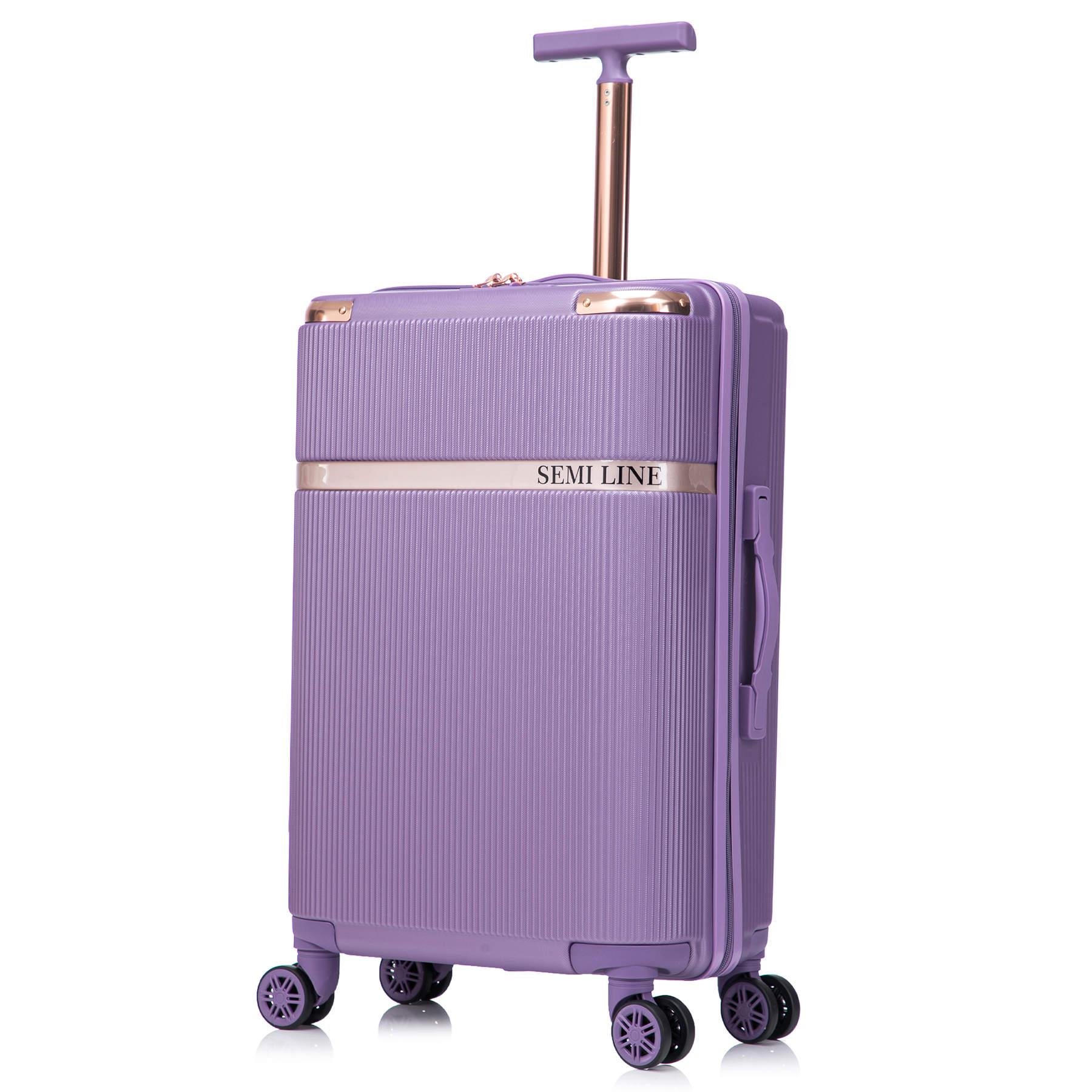 Чемодан SEMI LINE 24" Purple (T5916-3) - фото 1 Чемодан SEMI LINE 24" Purple (T5916-3) - фото 1
