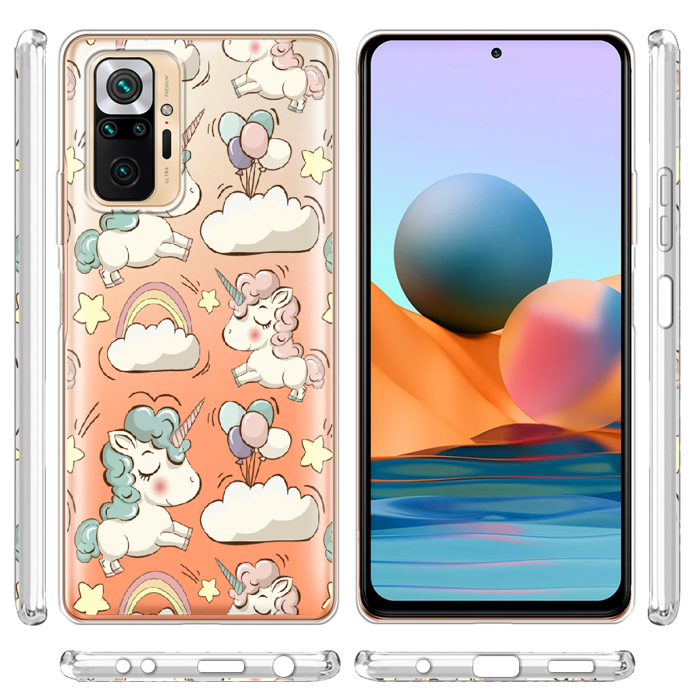 Чехол BoxFace Xiaomi Redmi Note 10 Pro Unicorns Прозрачный силикон (42053-cc2-42053) - фото 3