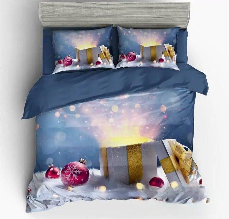 Комплект постельного белья Colorful Home Новогодние украшения из полуторной фланели (1624) Комплект постельного белья Colorful Home Новогодние украшения из полуторной фланели (1624)