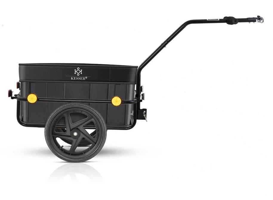 Прицеп велосипедный KESSER 60x85x145 см 2x 16" Черный (4260692719222)