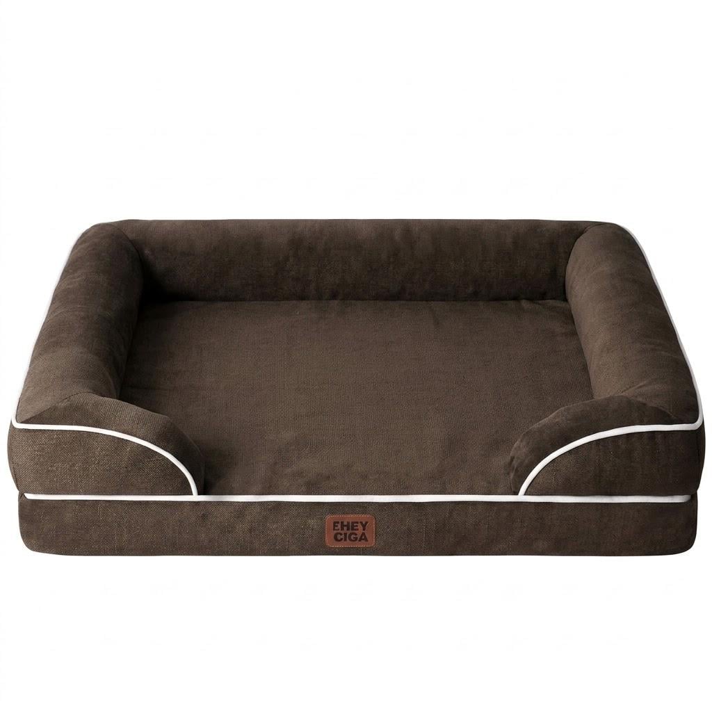 Лежак для собак ортопедичний EHEYCIGA Orthopedic Dog Bed XL 112×81 см Коричневий (35430568) Лежак для собак ортопедичний EHEYCIGA Orthopedic Dog Bed XL 112×81 см Коричневий (35430568)