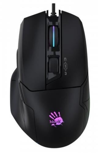 Комп'ютерна мишка оптична BLOODY W70 Max Stone USB сенсор MAX BC3332-A 100-10000 dpi RGB підсвічування 5 профілів 11 кнопок Чорний (2881182681)