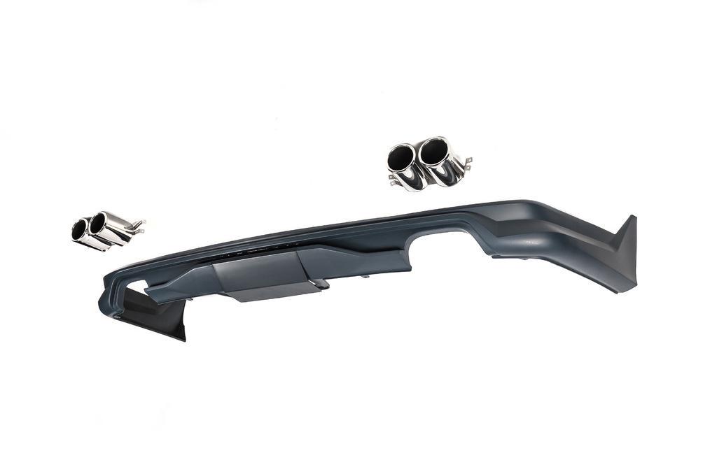 Накладка на задний бампер 1234 Upgrade для Volkswagen T6 2015 2019 года под покраску 62739