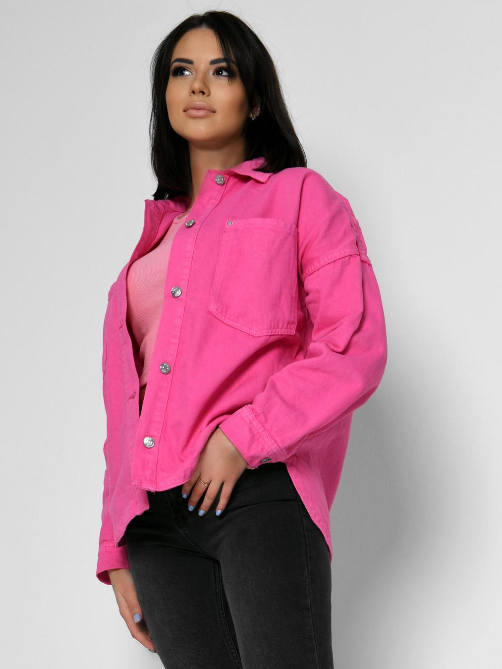 Куртка джинсовая Carica-6960-9 M Малиновый (2000002470403)