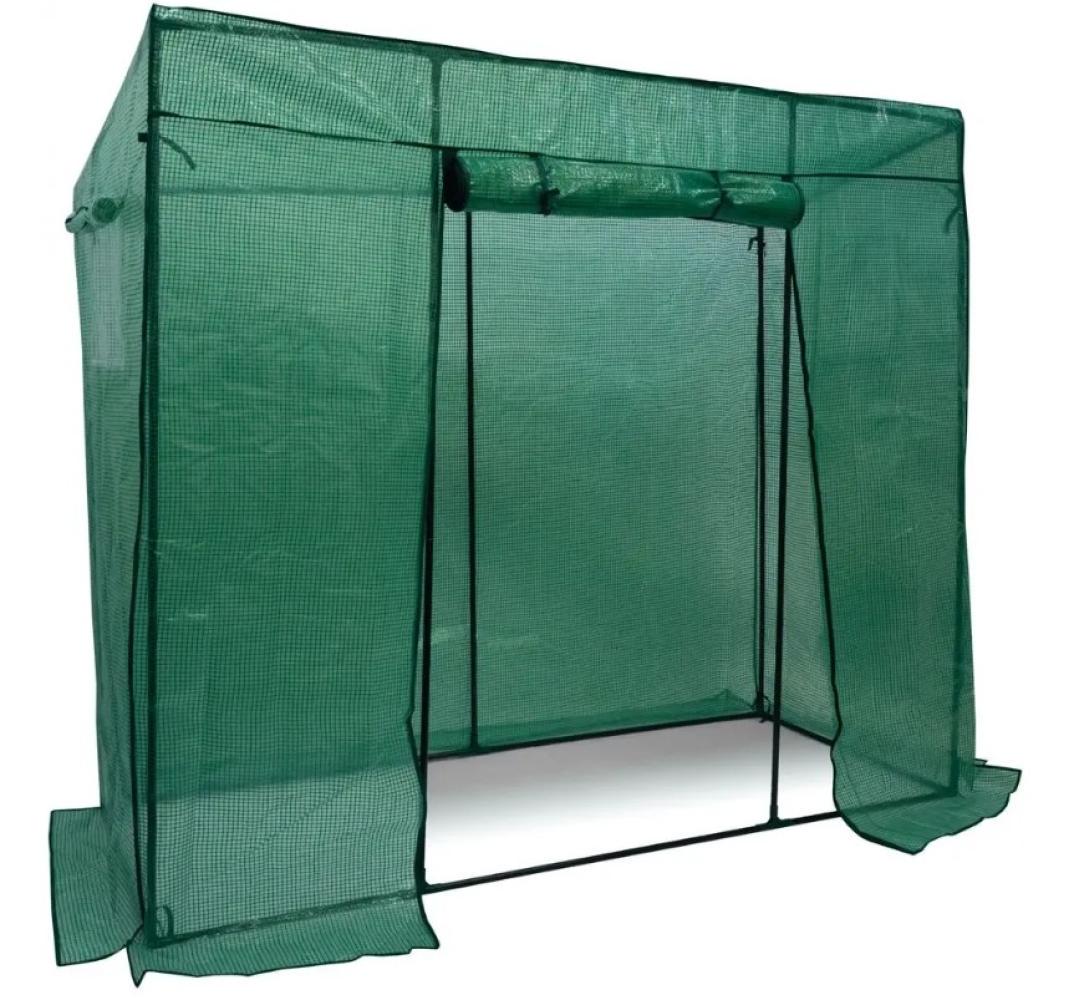 Теплица аорчная для огурцов и помидоров Bonro B-2115 пленочная на молнии 200х77 см Зеленый (147-76-42401053)