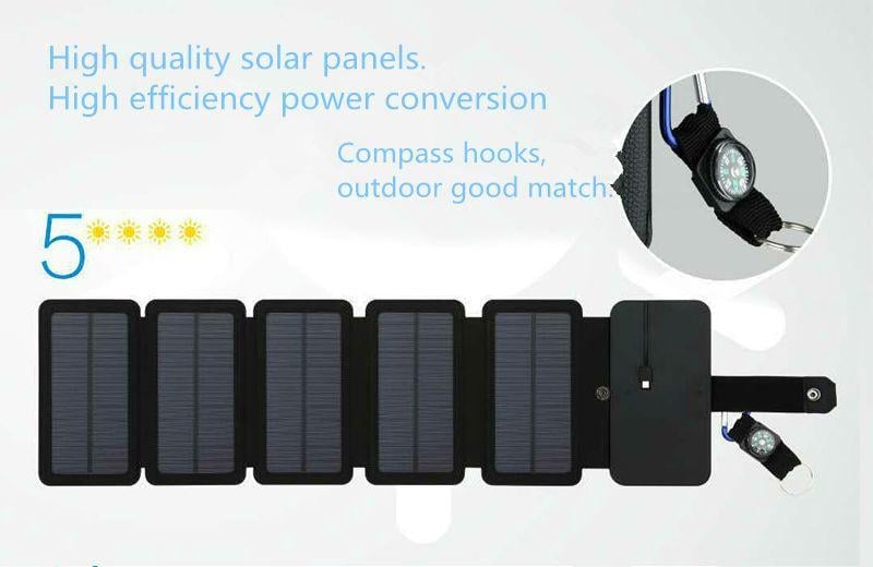 Солнечная батарея складная портативная 10 Вт - фото 7