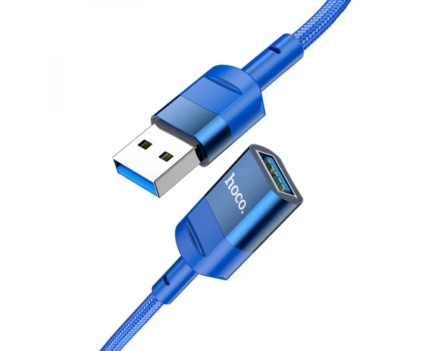 Подовжувач USB Hoco U107 USB-USB3,0 1,2 м Blue Подовжувач USB Hoco U107 USB-USB3,0 1,2 м Blue
