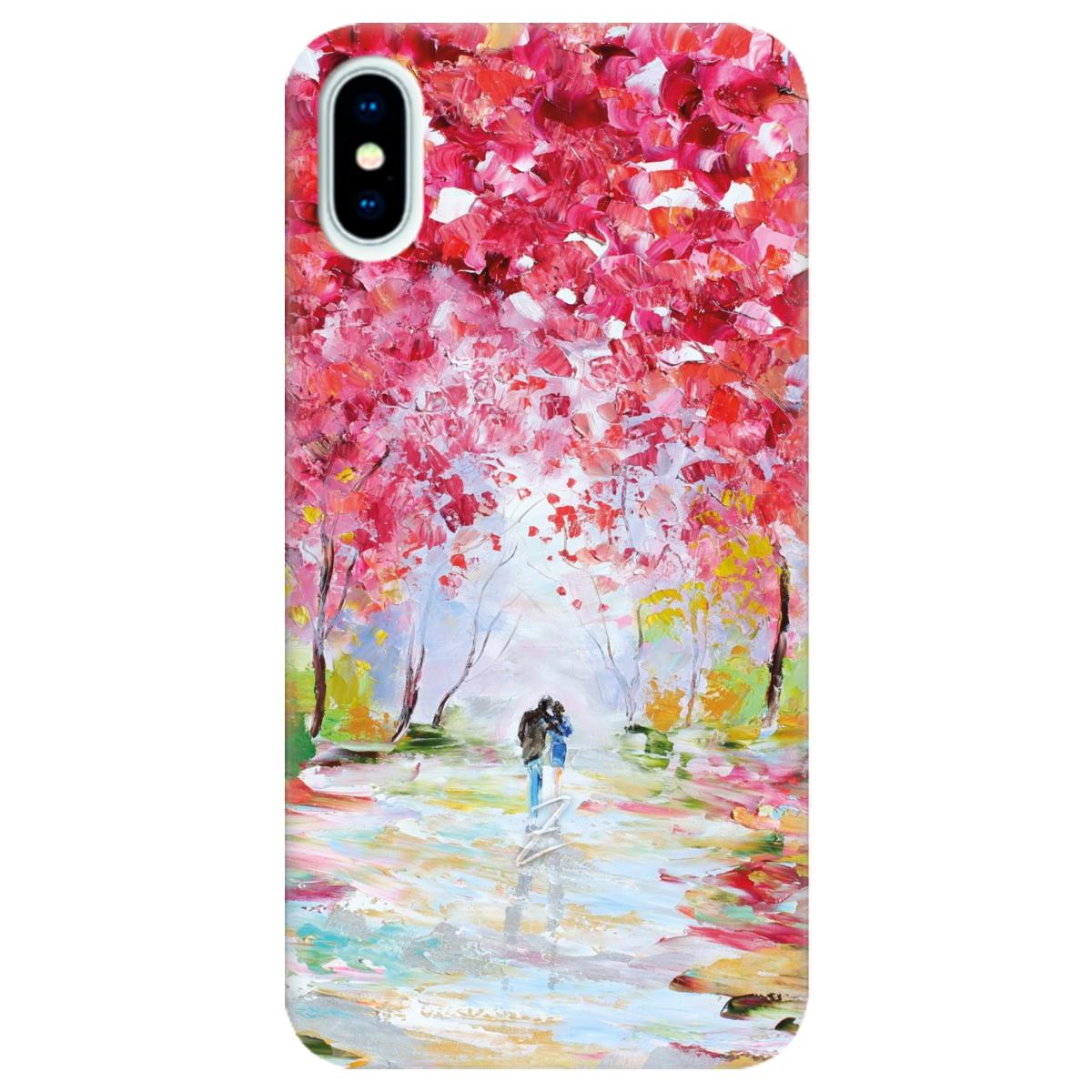 Силіконовий чохол Zorrov для Apple iPhone X - Paseo romántico (10290050153033490)