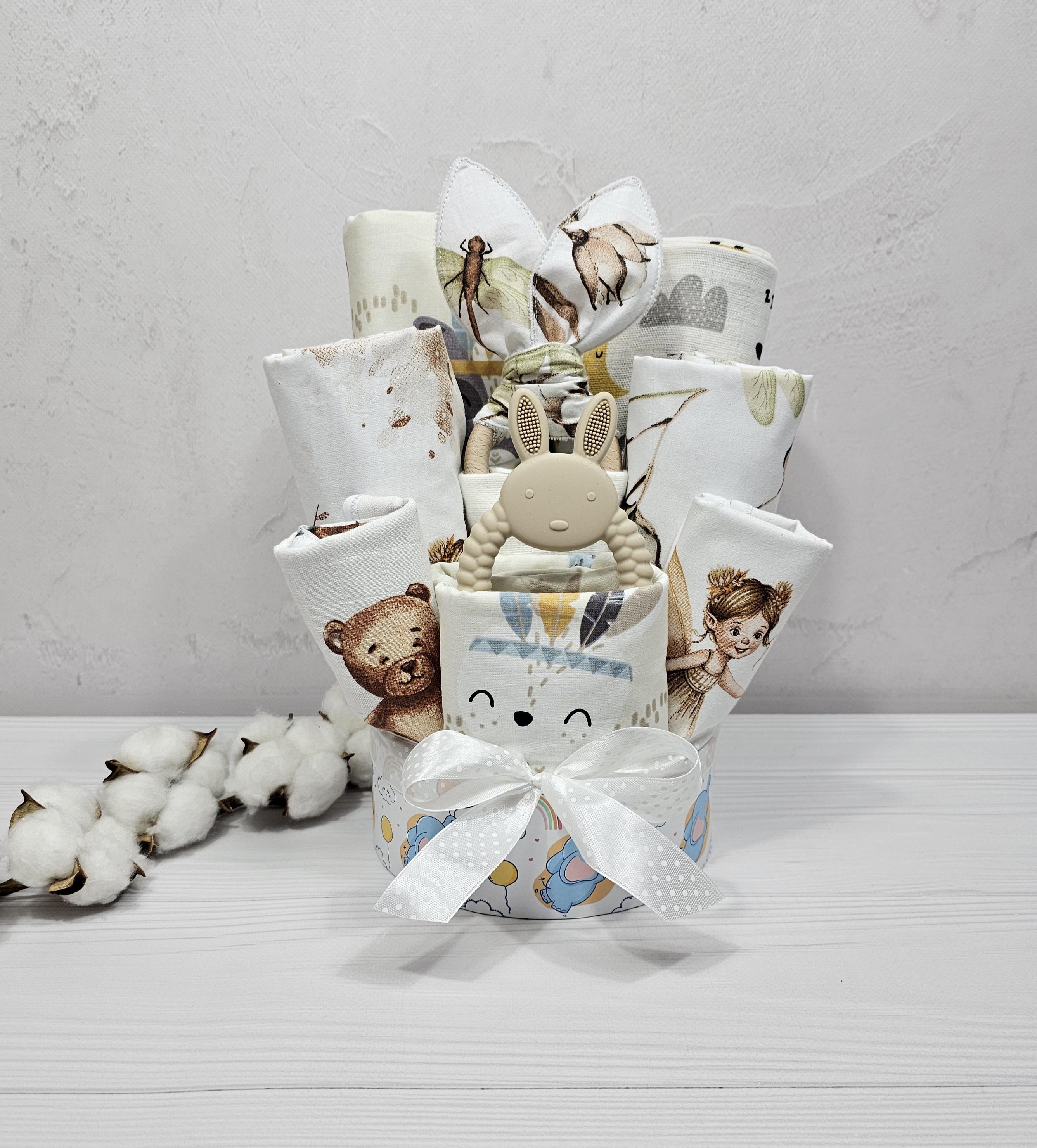 Букет из пеленок для младенцев a.l.babybox Хлопок (22614075)