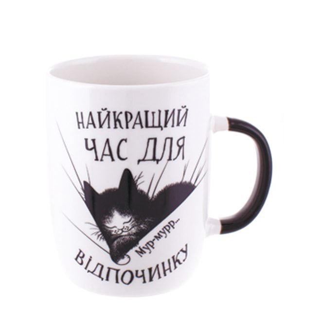 Чашка фарфоровая Flora Веселые коты 0,45 л (DR015133)